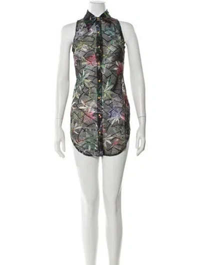 Pre-owned Kim Shui Printed Mini Dress W/ Tags In Black