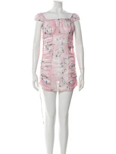 Pre-owned Kim Shui Printed Mini Dress W/ Tags In Pink