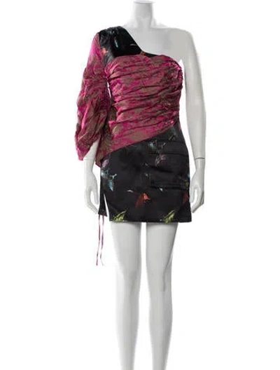 Pre-owned Kim Shui Satin Mini Dress In Black