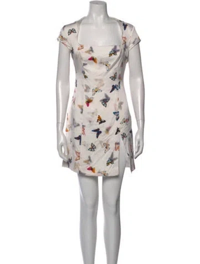 Pre-owned Kim Shui Silk Mini Dress In Neutral