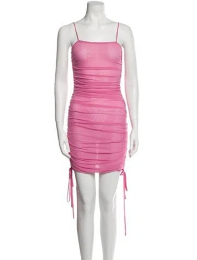 Pre-owned Kim Shui Square Neckline Mini Dress In Pink