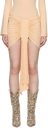Kim Shui Ssense Exclusive Beige Miniskirt In Nude