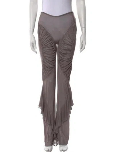 Pre-owned Kim Shui Straight Leg Pants In Purple