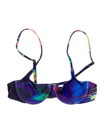 Pre-owned Kim Shui Tie-dye Print Top In Blue