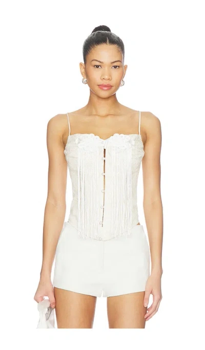 Kim Shui Yun Tassel Knot Corset Top In Multi