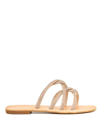 Kima Knot Sandals In Gold