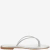 Kima Leather Sandals With Rhinestones In Silver