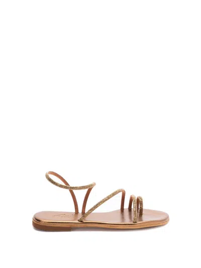 Kima Sandals In Metallic