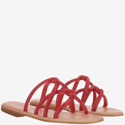 Kima Taso Sandals In Red
