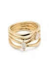 Kimai 18kt Nova Gelbgoldring Mit Diamant In Gold