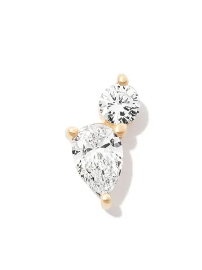 Kimai 18k Yellow Gold Duo Diamond Stud Earring