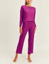 Kimberly C Dreams Lounge Set In Plum In Purple