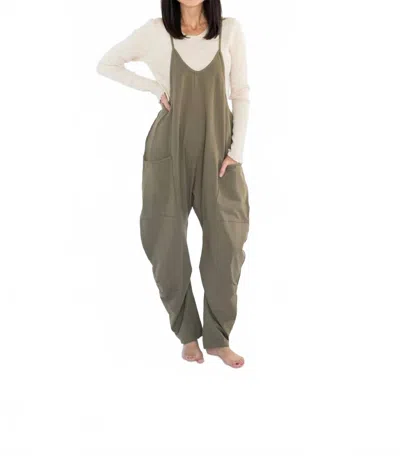 Kimberly C Gavin Relax Jumpsuit In Olive In Green