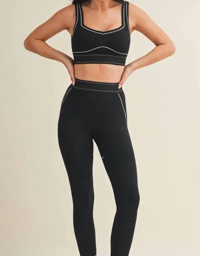 Kimberly C Midnight Matching Set In Black