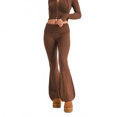 Kimberly C Nova Yoga Pants In Chocolate In Brown