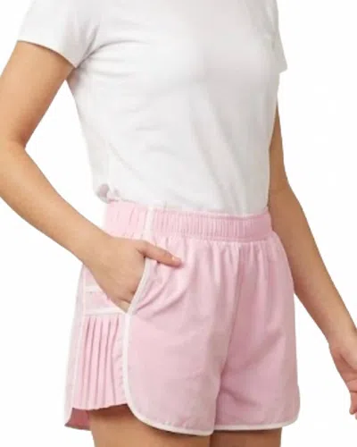 Kimberly C On Point Pleated Side Shorts In Pink