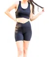 Kimberly C Racerback Longline Set In Black In Black