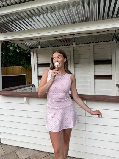 Kimberly C Strawberry Mocha Athletic Dress In Pink