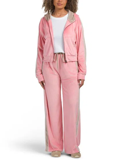 Kimberly C Velour Set In Pink