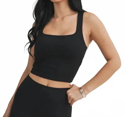 Kimberly C Wide Strap Tank Top In Black