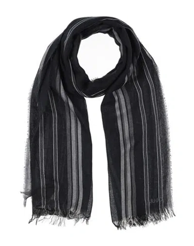 Kimberly Mcdonald Woman Scarf Midnight Blue Size - Lambswool