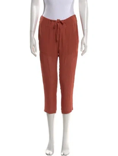 Pre-owned Kimberly Ovitz Straight Leg Pants In Orange