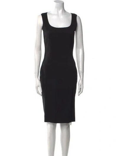 Pre-owned Kimberly Ovitz Wool Knee-length Dress In Black