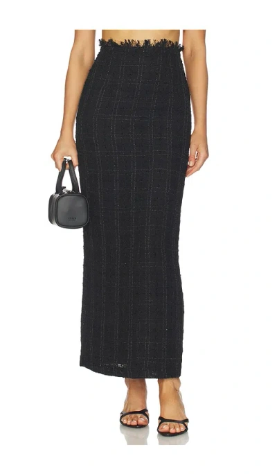 Kimberly Taylor Column Skirt In Black