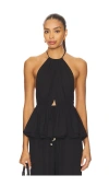 Kimberly Taylor Mallorca Top In Black