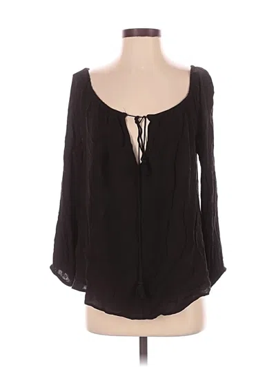 Pre-owned Kimchi Blue 3/4 Sleeve Blouse In Black