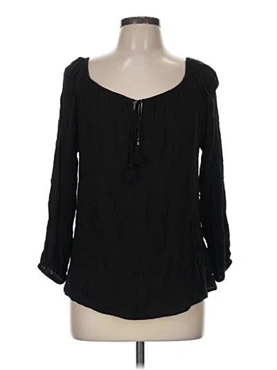 Pre-owned Kimchi Blue 3/4 Sleeve Blouse In Black