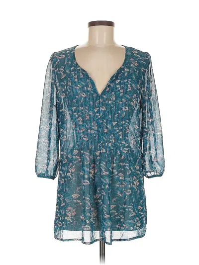 Pre-owned Kimchi Blue 3/4 Sleeve Blouse In Blue