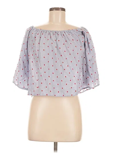 Pre-owned Kimchi Blue 3/4 Sleeve Blouse In Blue