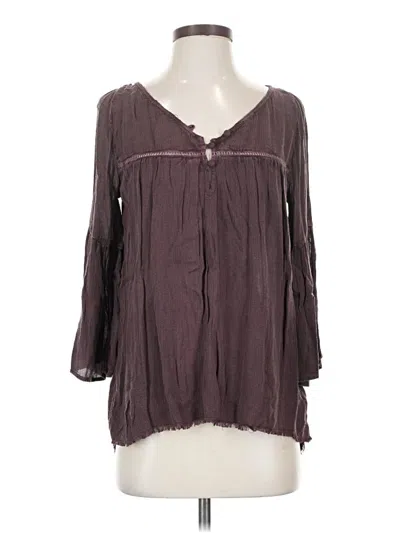 Pre-owned Kimchi Blue 3/4 Sleeve Blouse In Purple