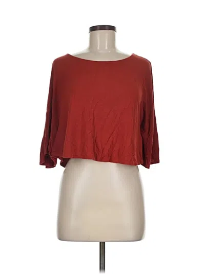 Pre-owned Kimchi Blue 3/4 Sleeve Blouse In Red