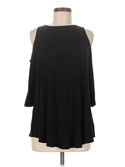 Pre-owned Kimchi Blue 3/4 Sleeve T-shirt In Black