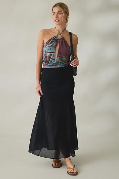 Kimchi Blue All About Town Godet Maxi Skirt In Black, Women's At Urban Outfitters