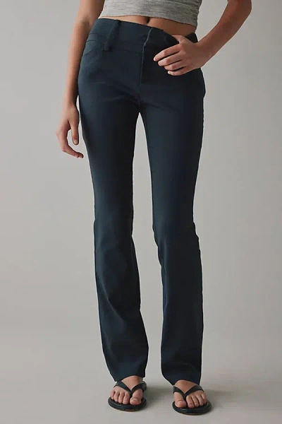 Kimchi Blue All Night Low-rise Straight Leg Trouser Pant In Black, Women's At Urban Outfitters In Multi