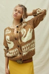 Kimchi Blue Bambi Cardigan In Brown, Women's At Urban Outfitters In Brown