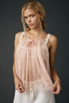 Kimchi Blue Bright Eyes Sequin Embellished Sheer Mesh Cami In Pink, Women's At Urban Outfitters In Pink