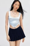 Kimchi Blue Camilla Shine Tank Top In Light Blue, Women's At Urban Outfitters In Multi