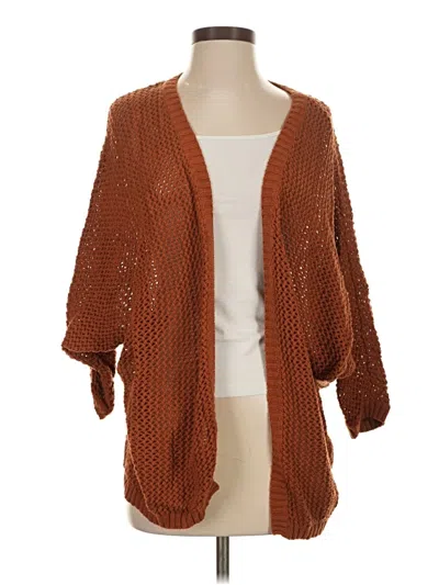 Pre-owned Kimchi Blue Cardigan Sweater In Brown