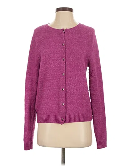 Pre-owned Kimchi Blue Cardigan Sweater In Purple