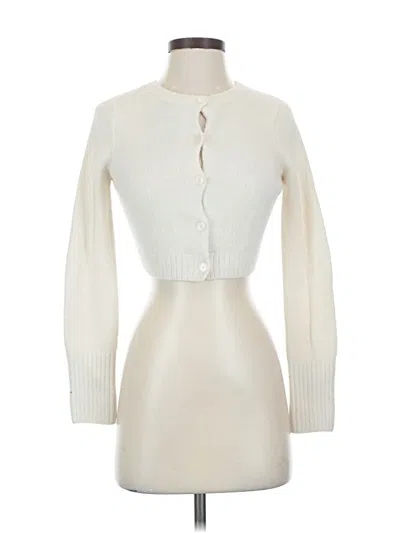 Pre-owned Kimchi Blue Cardigan Sweater In White