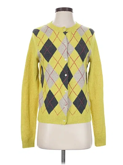 Pre-owned Kimchi Blue Cardigan Sweater In Yellow