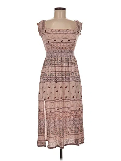 Pre-owned Kimchi Blue Casual Dress In Brown
