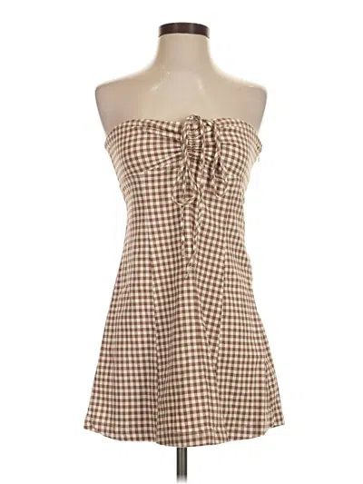 Pre-owned Kimchi Blue Casual Dress In Brown