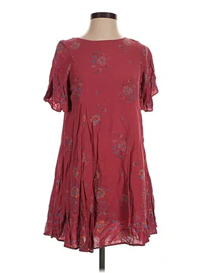 Pre-owned Kimchi Blue Casual Dress In Burgundy