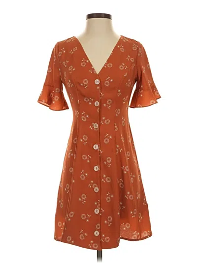 Pre-owned Kimchi Blue Casual Dress In Orange