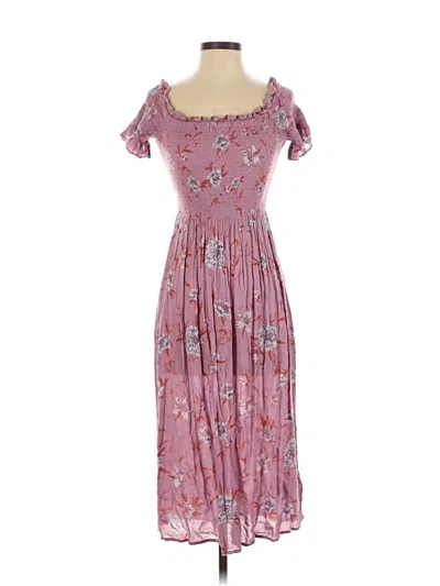 Pre-owned Kimchi Blue Casual Dress In Pink
